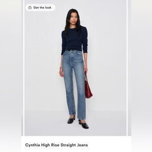 Reformation Cynthia High Rise Straight Jeans